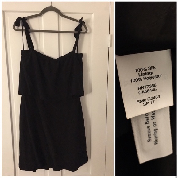 Madewell Off The Shoulder Silk Tie Dress - Picture 7 of 8